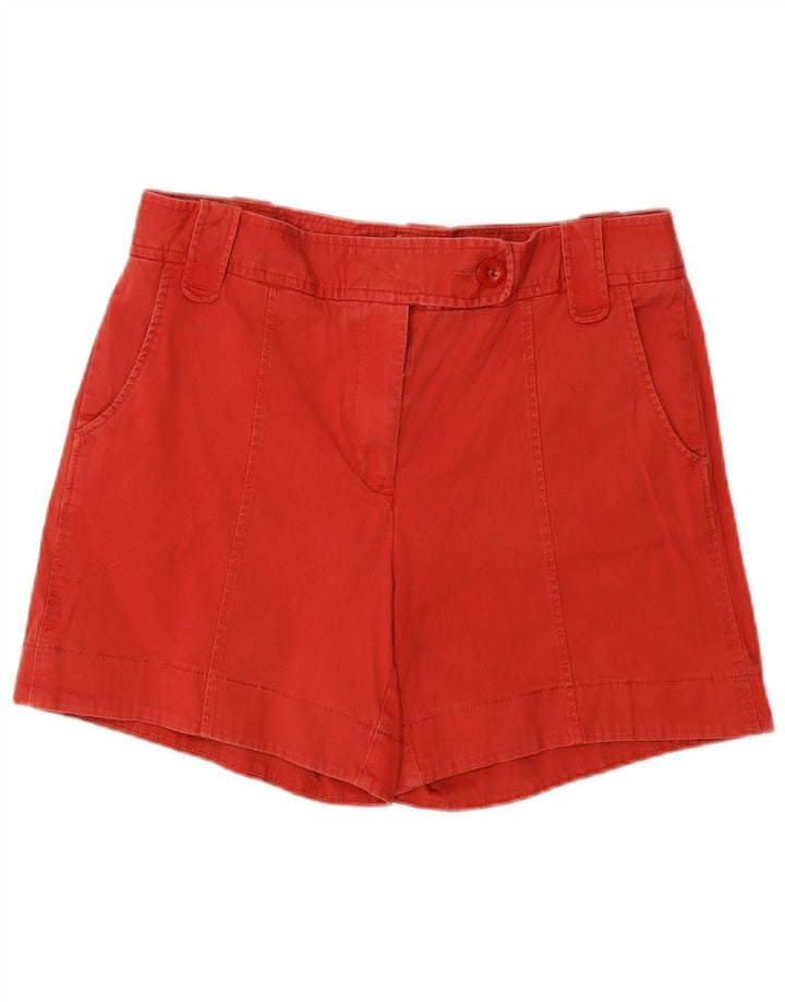 NAUTICA Casual Shorts til kvinder US 6 Medium W30 Rød Bomuld