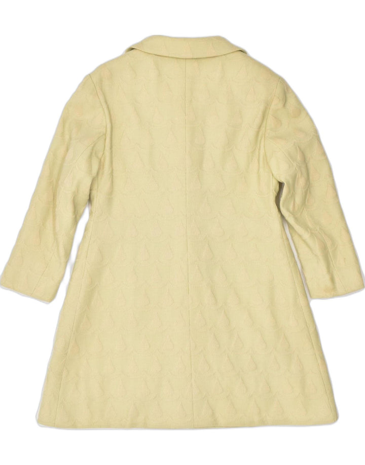 VINTAGE Womens Overcoat UK 10 Small Yellow Cotton | Vintage | Thrift | Second-Hand | Used Clothing | Messina Hembry 