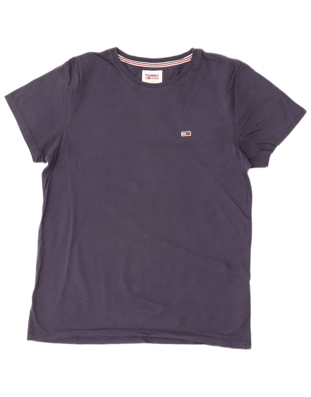 Tommy Hilfiger Herre T-Shirt Top Medium Marineblå Bomuld