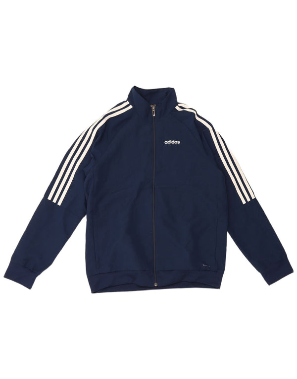 Adidas drenge Climalite træningsdragt topjakke 13-14 år marineblå polyester
