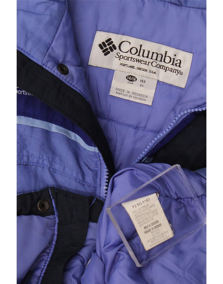 Columbia Boys Graphic Windbreaker Jacket 14-15 år Blå Colourblock Nylon
