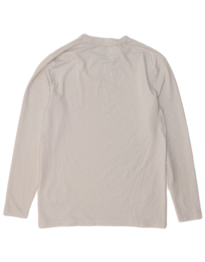 RUSSELL ATHLETIC Herretop Langærmet UK 38/40 Medium White Polyester