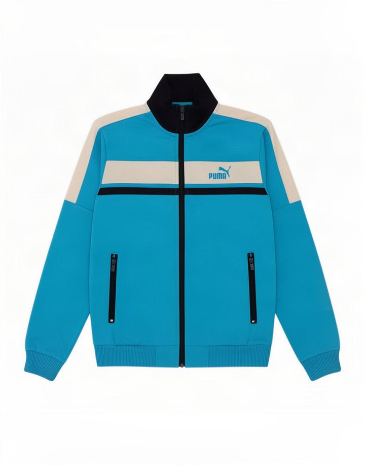 Puma Træningsdragt Topjakke til drenge 11-12 år Blå Colourblock Polyester