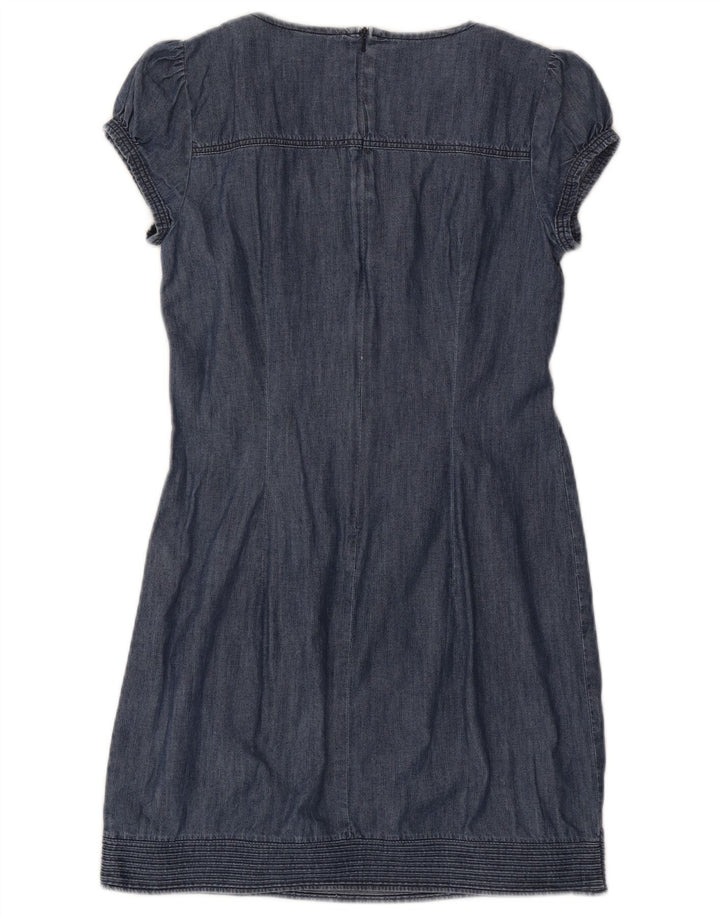 Oasis Womens Sheath Dress UK 12 Medium Navy Blue