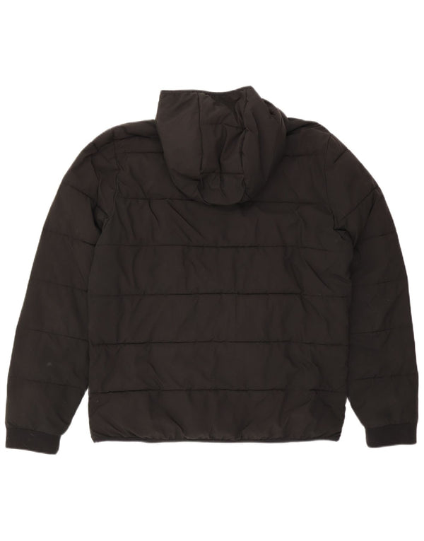 Abercrombie & Fitch Herre hættepolstret jakke UK 38 Medium Sort