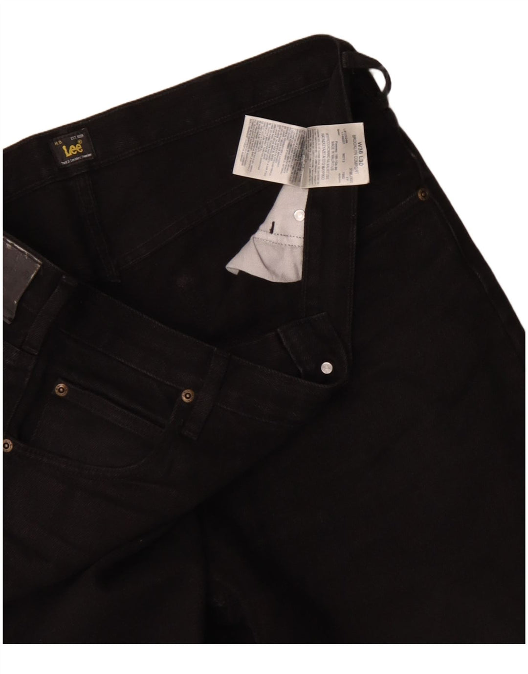 Lee Mens Brooklyn Comfort Straight Jeans W36 L30 Sort Bomuld