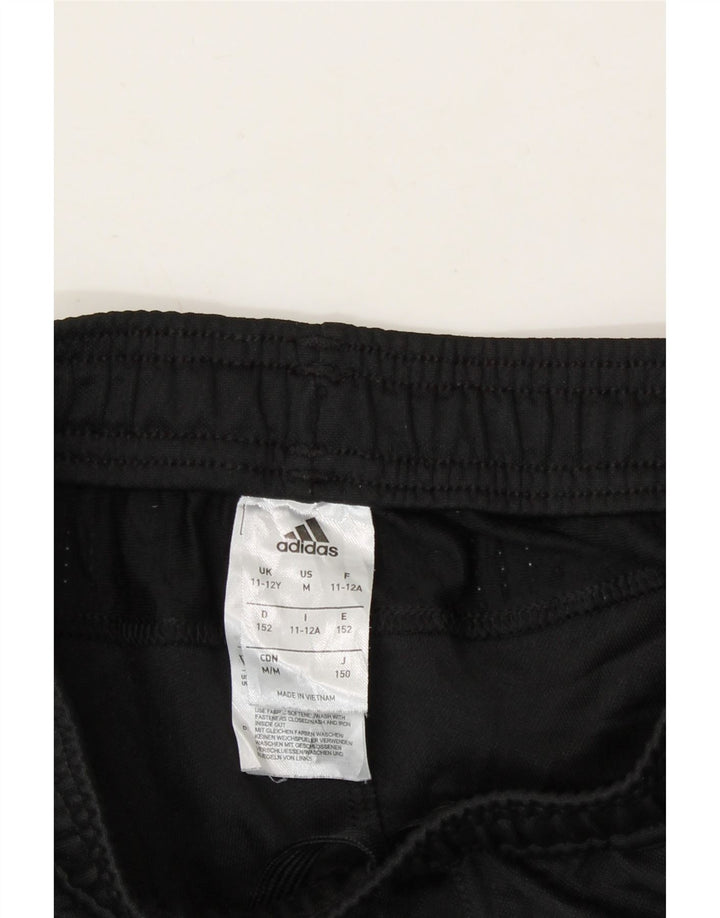 ADIDAS Boys Climacool Tracksuit Trousers 11-12 Years  Black Polyester Vintage Adidas and Second-Hand Adidas from Messina Hembry 