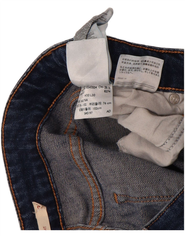 Levi's Dame 714 Straight Jeans W30 L30 Blå Bomuld
