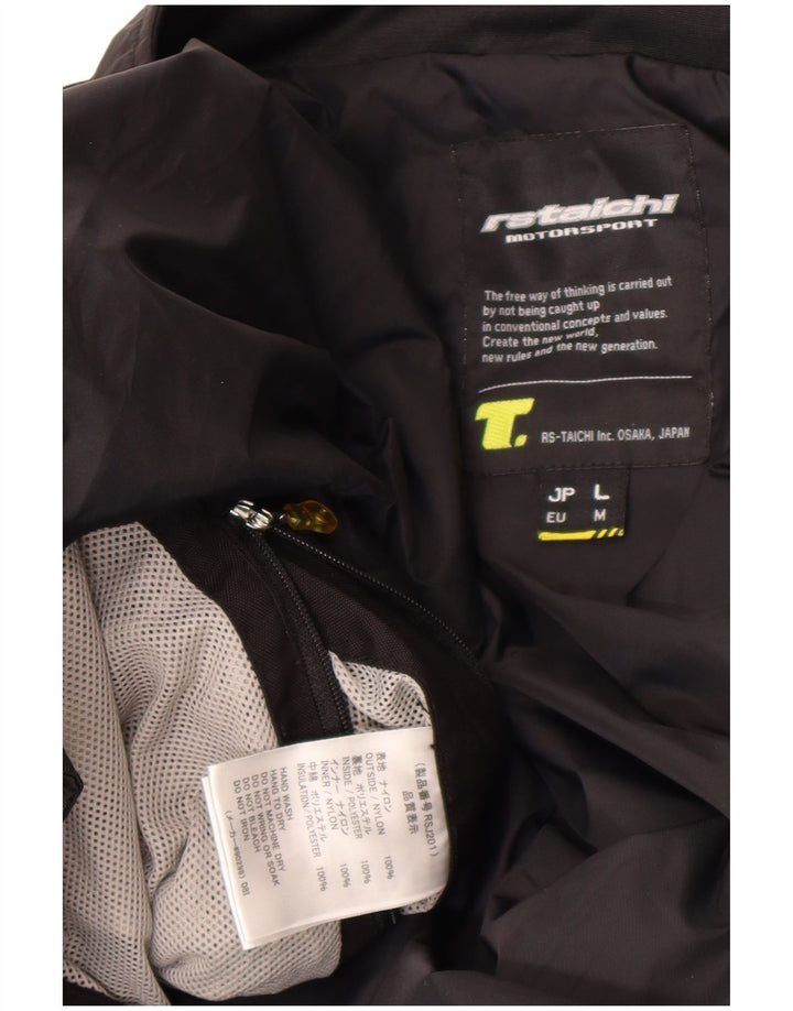 RS Taichi Herre grafisk racerjakke UK 38 Medium Sort Colourblock Nylon
