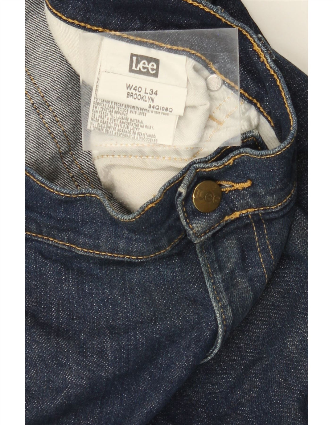 LEE Brooklyn Denim Shorts til mænd W40 XL Marineblå Bomuld