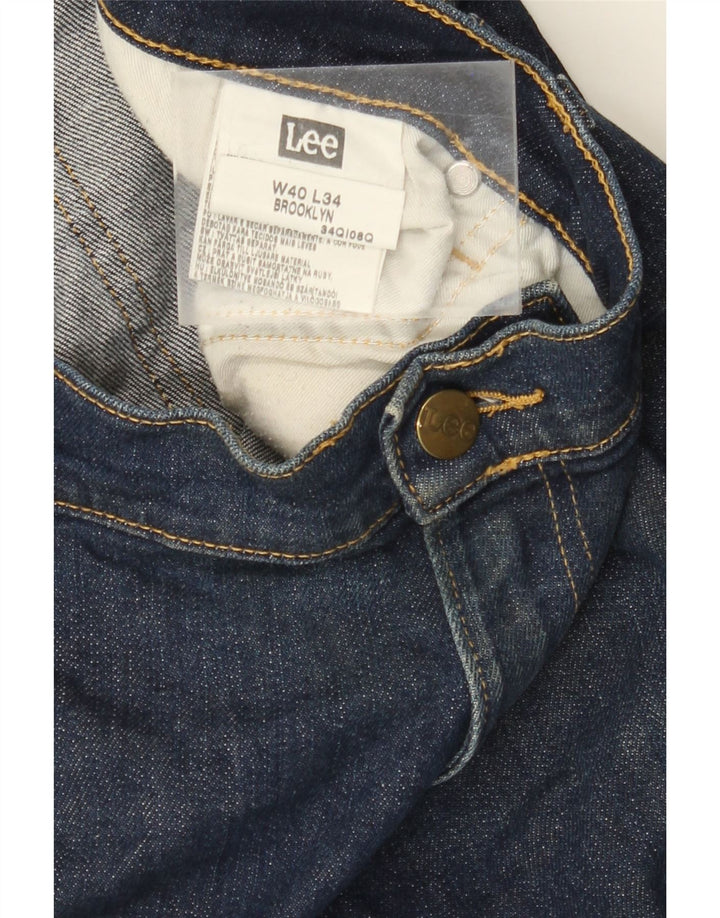 LEE Brooklyn Denim Shorts til mænd W40 XL Marineblå Bomuld