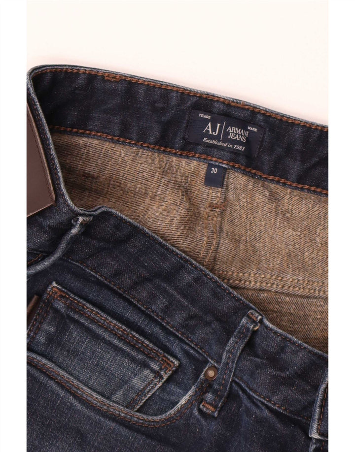 Armani Herre Slim Jeans W30 L28 Marineblå Bomuld