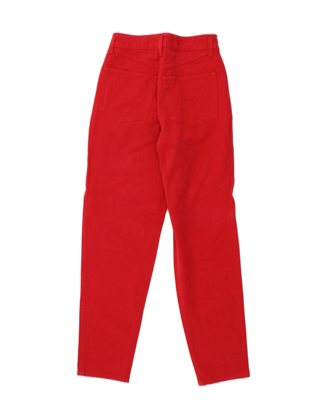 MAC Womens Slim Casual Trousers EU 36 Small W26 L30 Red Cotton Vintage Mac and Second-Hand Mac from Messina Hembry 