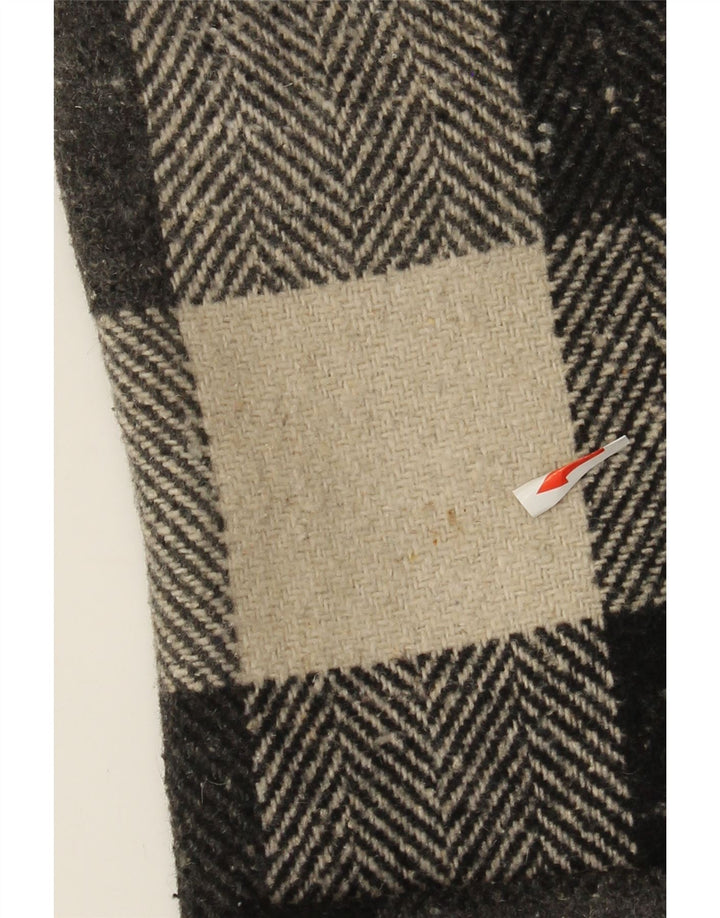 Vintage dame Gilet IT 44 Medium sort ternet uld