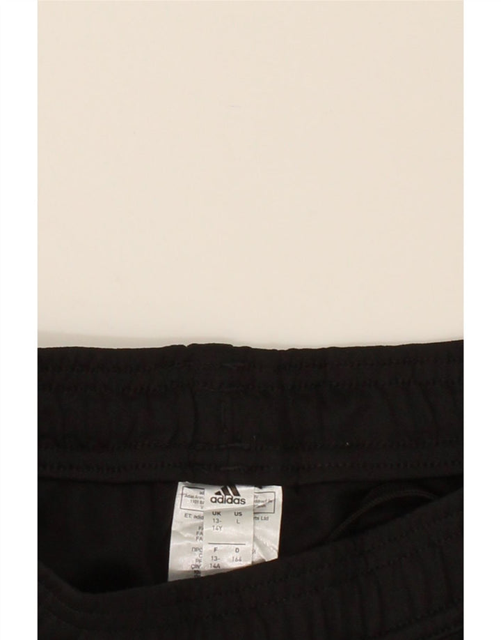 ADIDAS Boys Climacool Tracksuit Trousers 13-14 Years  Black Polyester Vintage Adidas and Second-Hand Adidas from Messina Hembry 