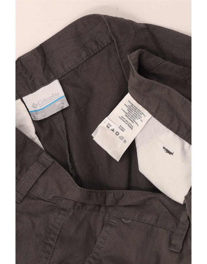 Columbia Herre Regular Chino Shorts W34 Large Grå Bomuld