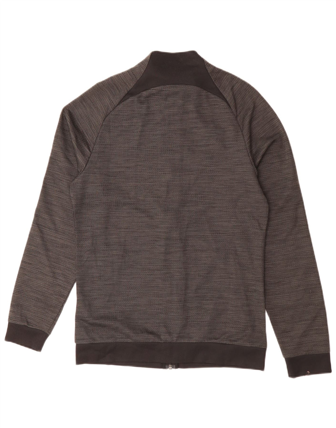 NIKE Dri Fit træningsdragt topjakke til mænd, lille grå flækket polyester