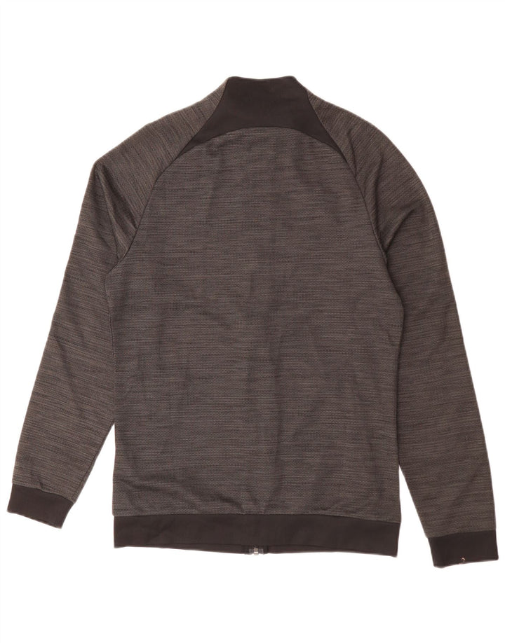 NIKE Dri Fit træningsdragt topjakke til mænd, lille grå flækket polyester