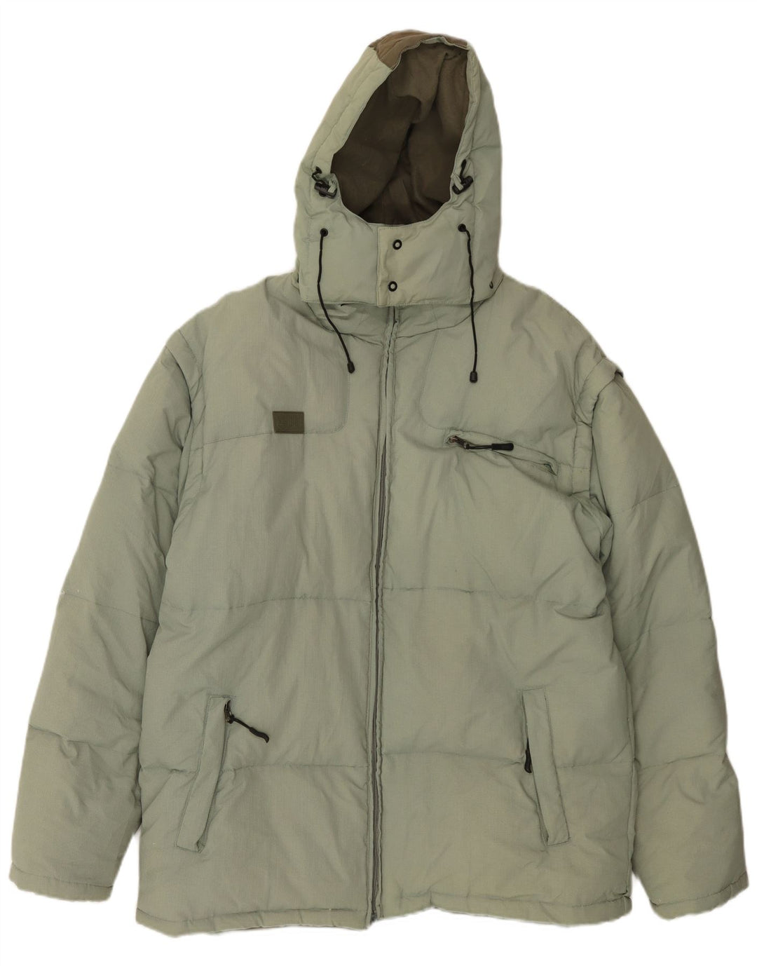 Fila Herre hættepolstret jakke UK 44 2XL Grøn polyamid