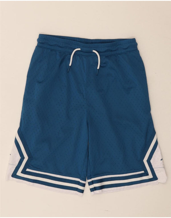 Jordan Boys grafiske sportsshorts 13-14 år XL Blå Colourblock Polyester