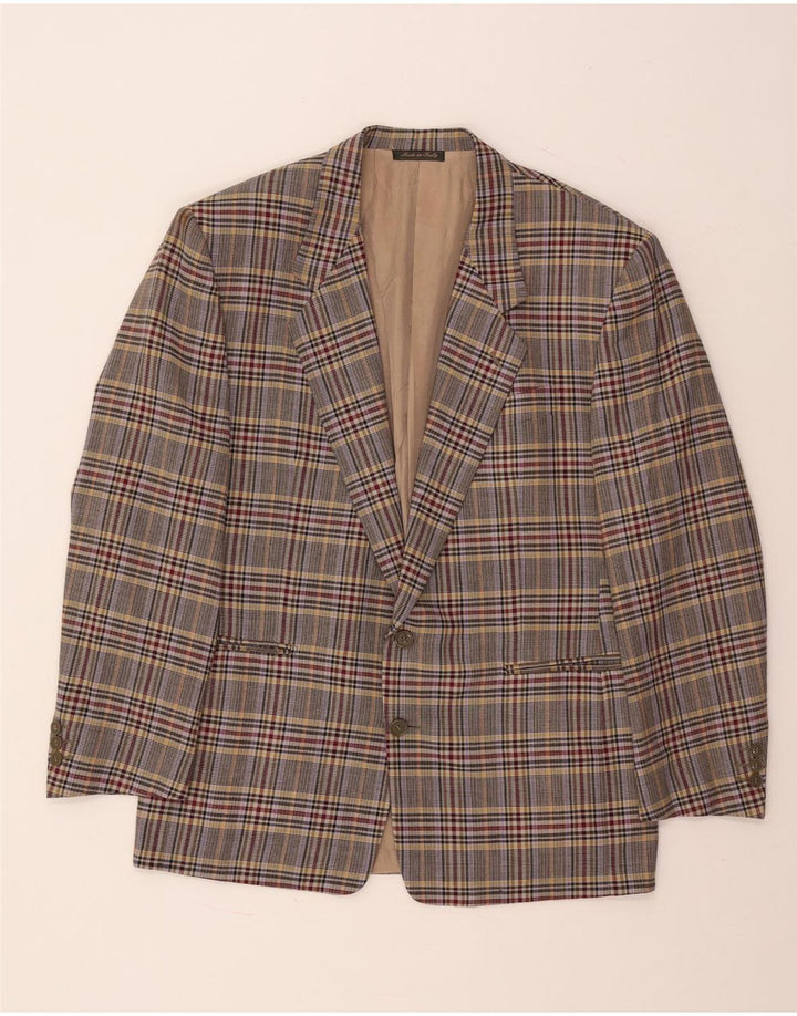 Marco Azzali Herre Blazer Jacket IT 50 Stor Flerfarvet Houndstooth