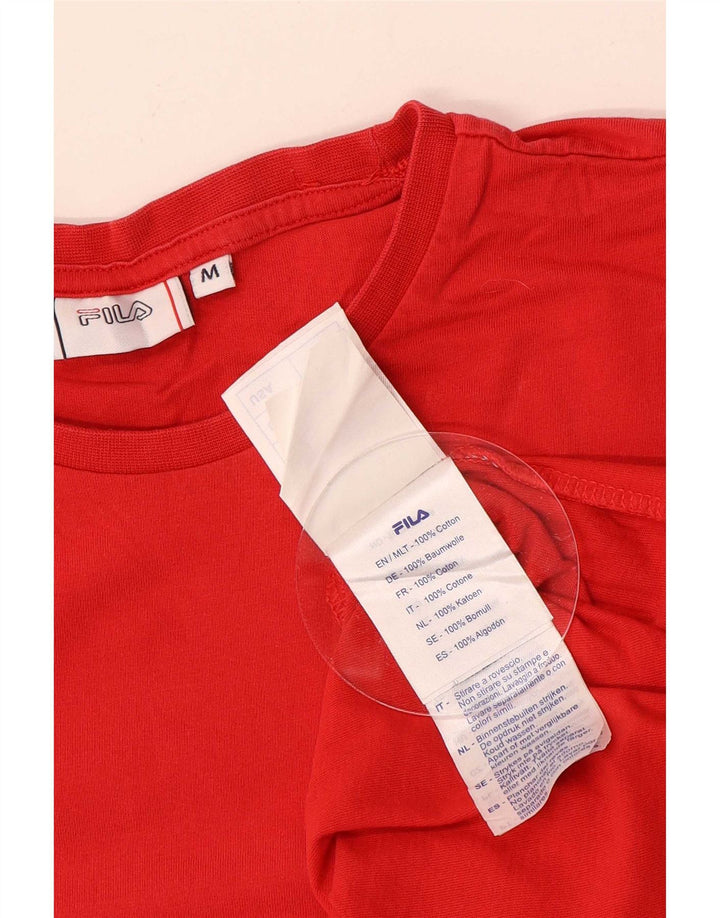 Fila Herre T-Shirt Top Medium Rød