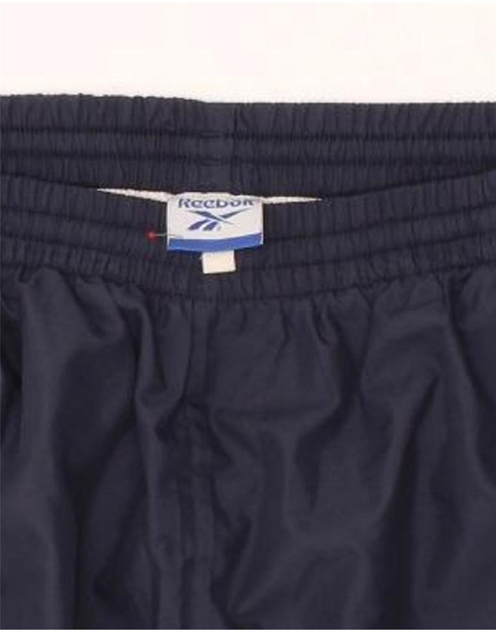 REEBOK Mens Tracksuit Trousers Joggers Large  Navy Blue Polyester Vintage Reebok and Second-Hand Reebok from Messina Hembry 