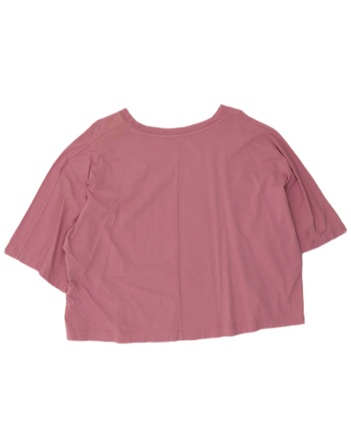 Converse Oversized T-Shirt Top UK 10 Small Pink Bomuld