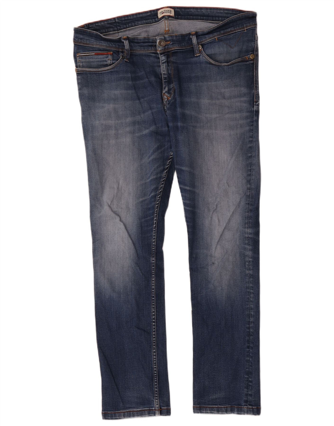 Tommy Hilfiger Herre Slim Jeans W38 L30 Blå Bomuld
