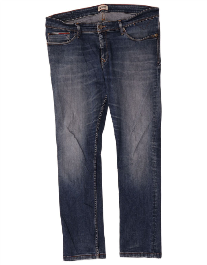 Tommy Hilfiger Herre Slim Jeans W38 L30 Blå Bomuld