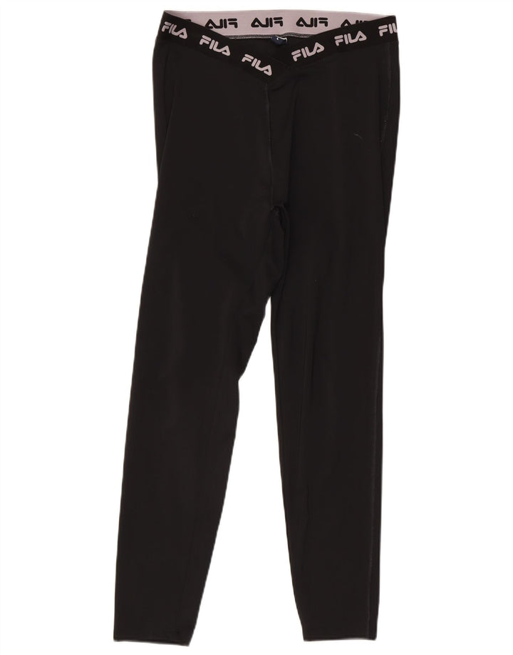 Fila Dame Grafiske Leggings UK 16 Large Sort