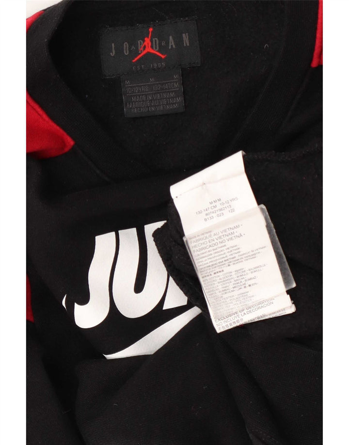 Jordan Boys Grafisk Sweatshirt Jumper 10-11 år Medium Sort Colourblock