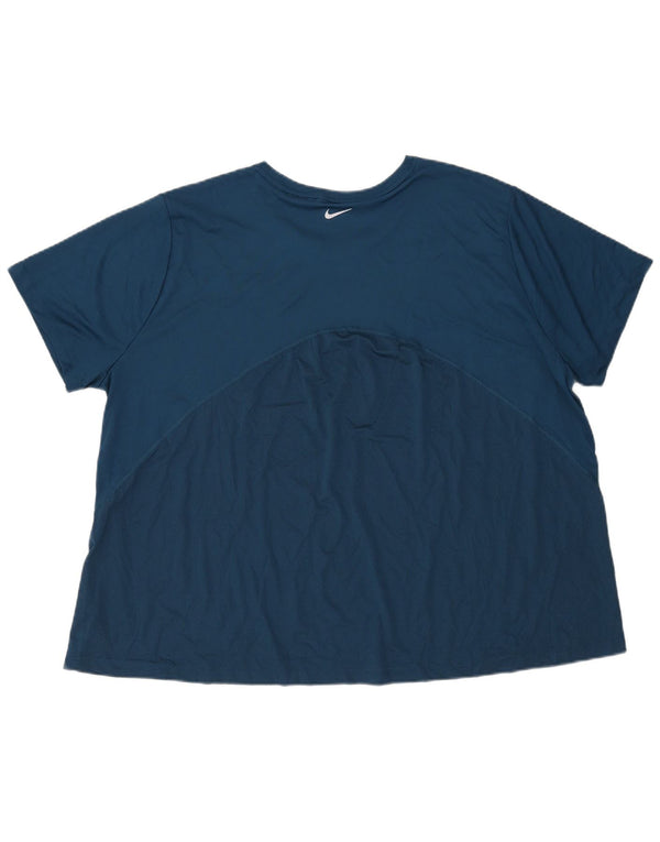 Nike herre Dri Fit T-shirt top 3XL marineblå