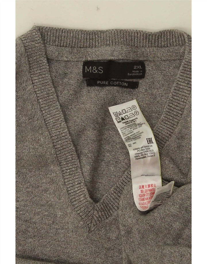 Marks & Spencer Herrevest Tank Top 2XL Grå Bomuld
