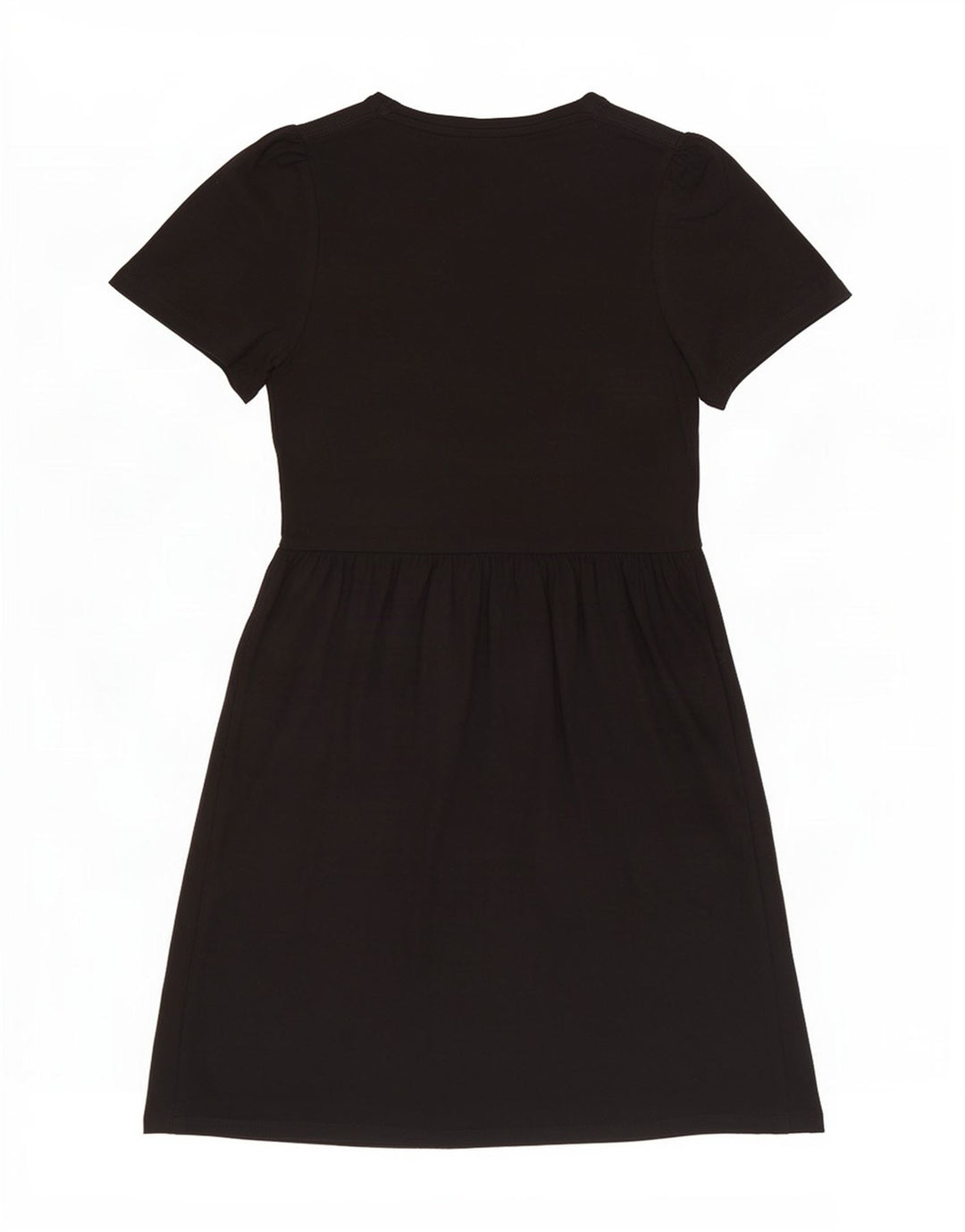 Marks & Spencer Kvinder A-Line Kjole UK 12 Medium Sort Bomuld