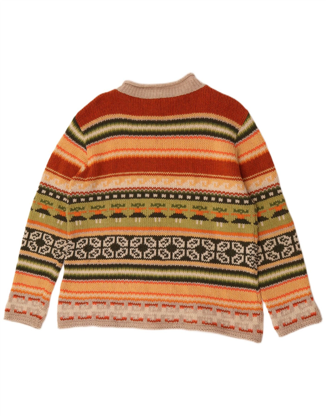 Bianca Dame Turtle Neck Jumper Sweater IT 46 Stor Flerfarvet