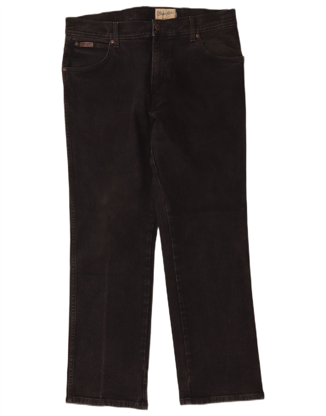 Wrangler Herre Texas Straight Jeans W35 L30 Sort Bomuld