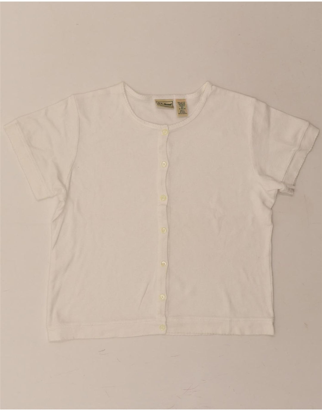 L.L.BEAN Womens Blouse Top UK 16 Large White Cotton Vintage L.L.Bean and Second-Hand L.L.Bean from Messina Hembry 