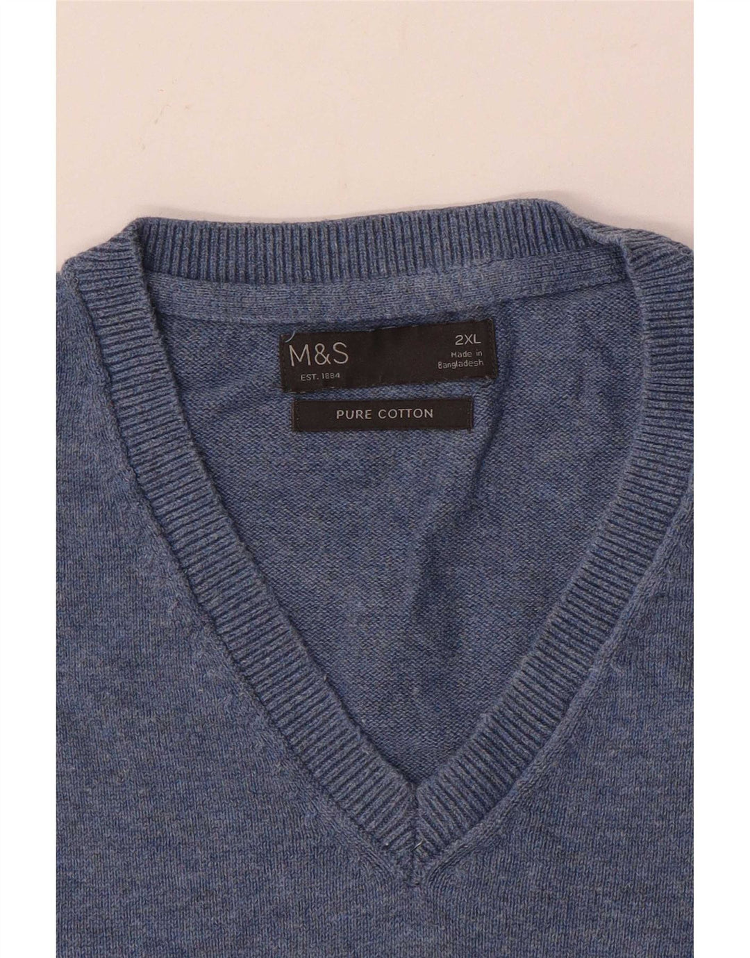 Marks & Spencer Herrevest Tank Top 2XL Blå Bomuld