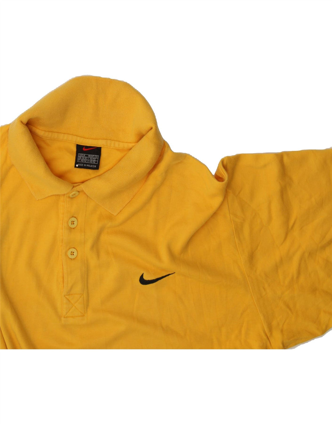 NIKE Mens Polo Shirt UK 39/41 Medium Yellow Cotton Vintage Nike and Second-Hand Nike from Messina Hembry 