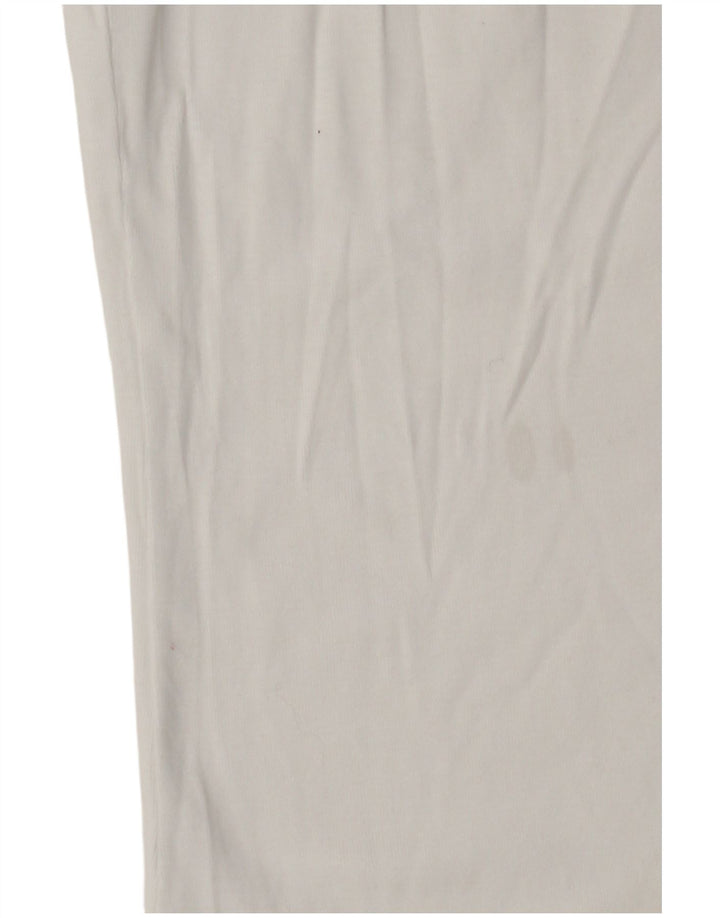 Benetton Womens Grafisk Vest Top UK 6 XS Hvid