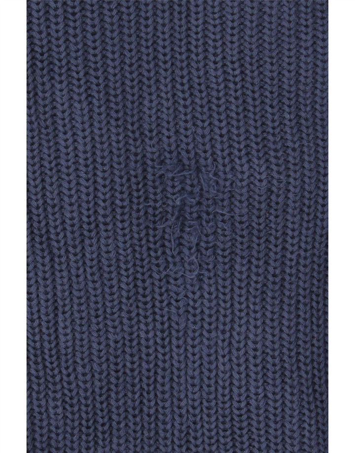 L.L.Bean Herre cardigan sweater med fuld lynlås Stor marineblå bomuld