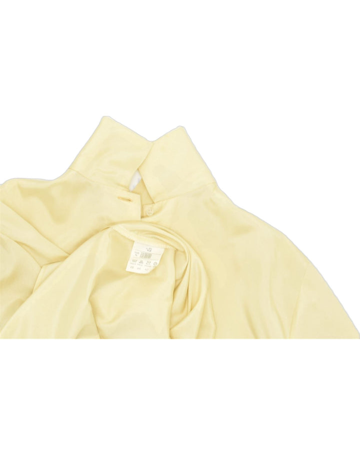 VINTAGE Womens Shirt Blouse UK 16 Large Yellow Polyester | Vintage | Thrift | Second-Hand | Used Clothing | Messina Hembry 