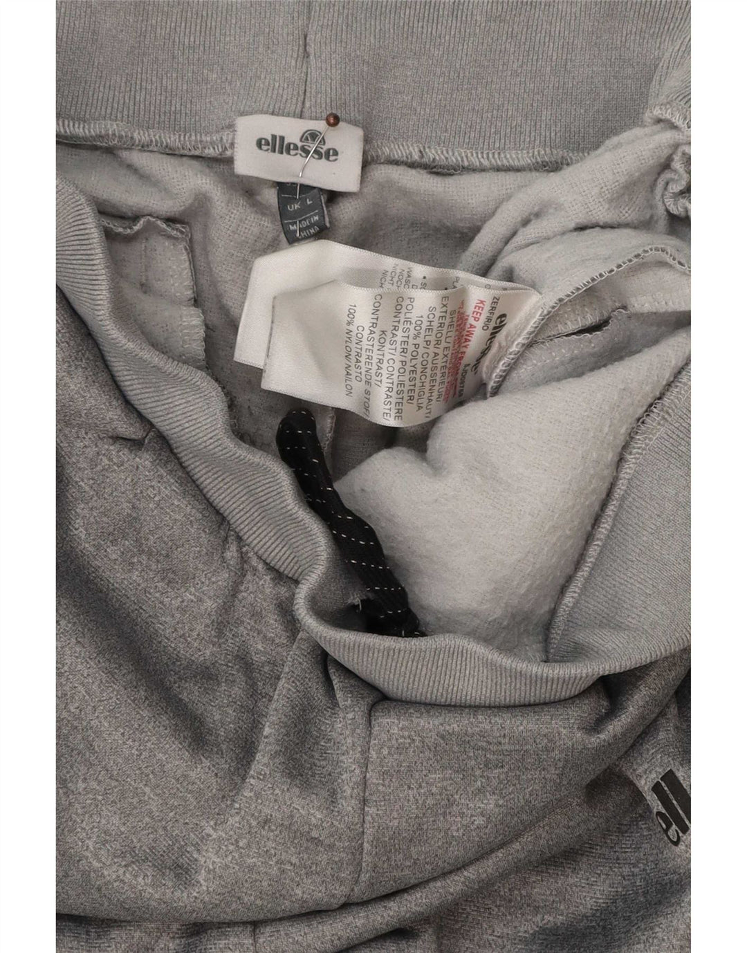Ellesse Herre træningsdragt Bukser Joggers Large Grå Flecked Polyester