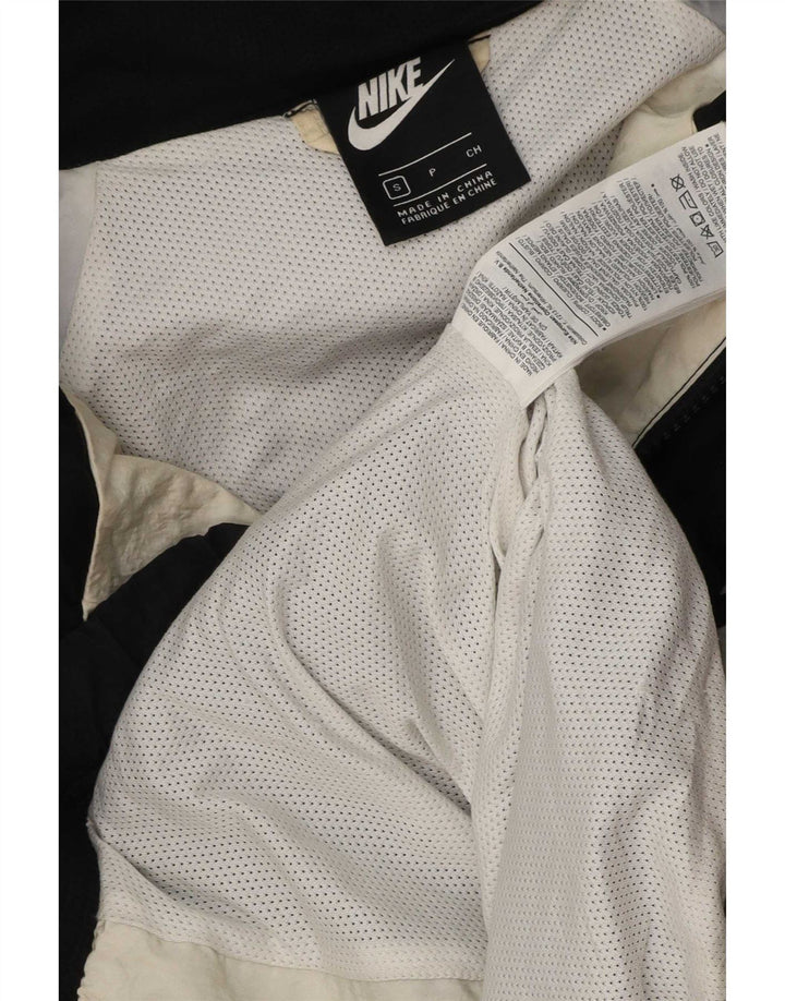 Nike herre Swoosh grafisk træningsdragt topjakke lille sort farveblok
