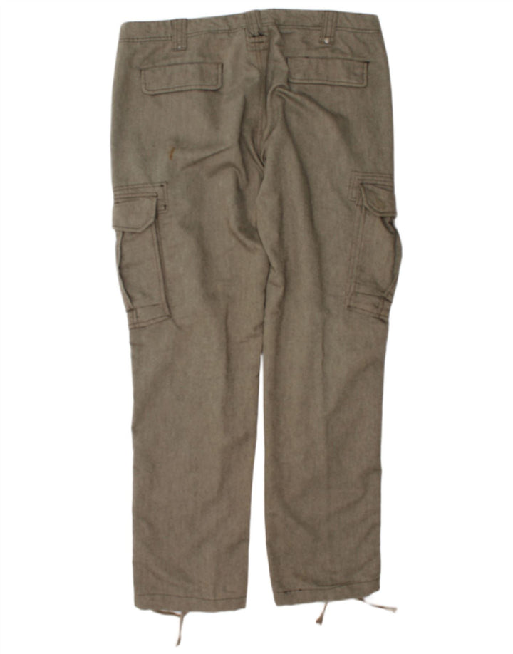 Calvin Klein Herre Straight Cargo Bukser W36 L34 Grå sildeben