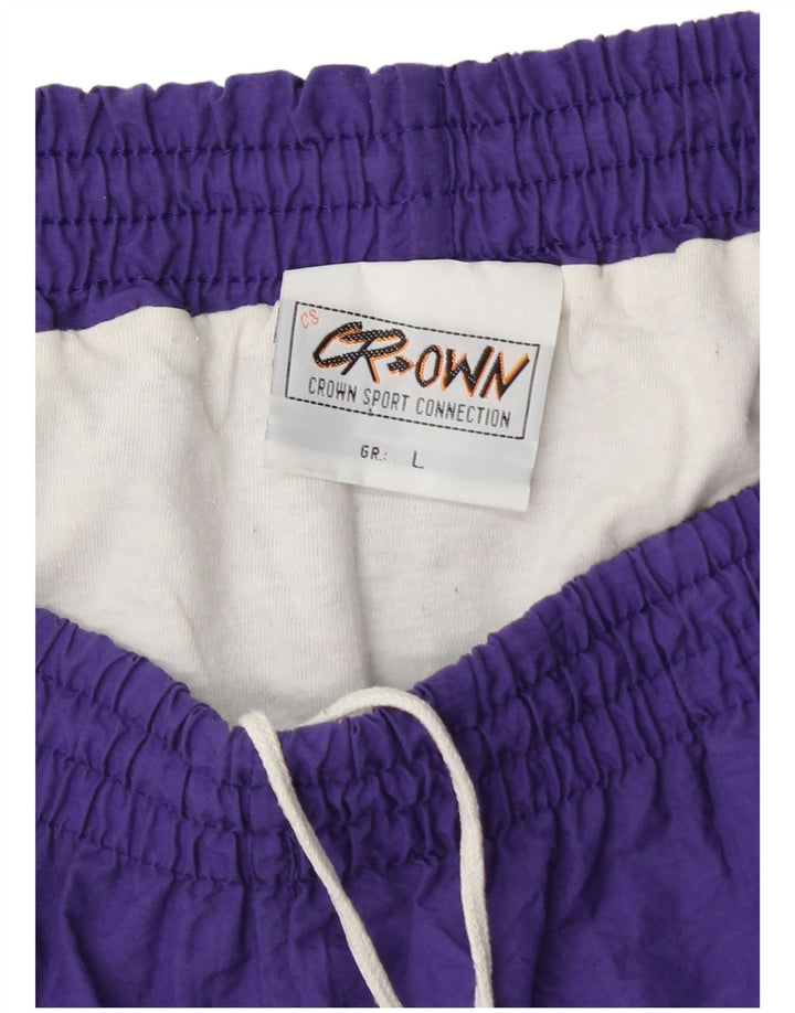 Crown badeshorts til mænd store lilla polyamid