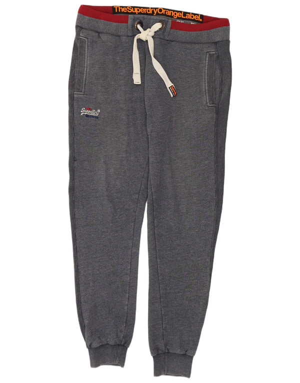 Superdry Herre Slim Fit træningsdragt Bukser Joggers Medium Navy Blue Flecked