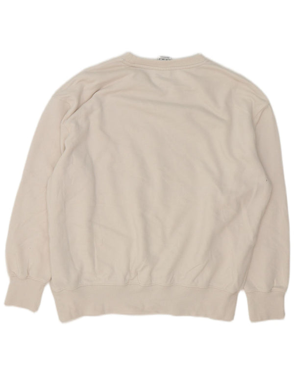Nike Herre Grafisk Loose Fit Sweatshirt Jumper XS Hvid Bomuld