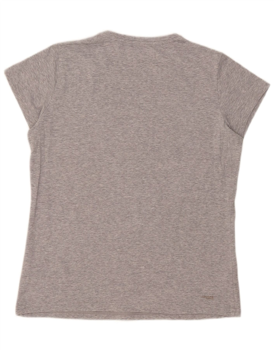 Adidas Dame T-Shirt Top UK 16 Stor Grå Bomuld